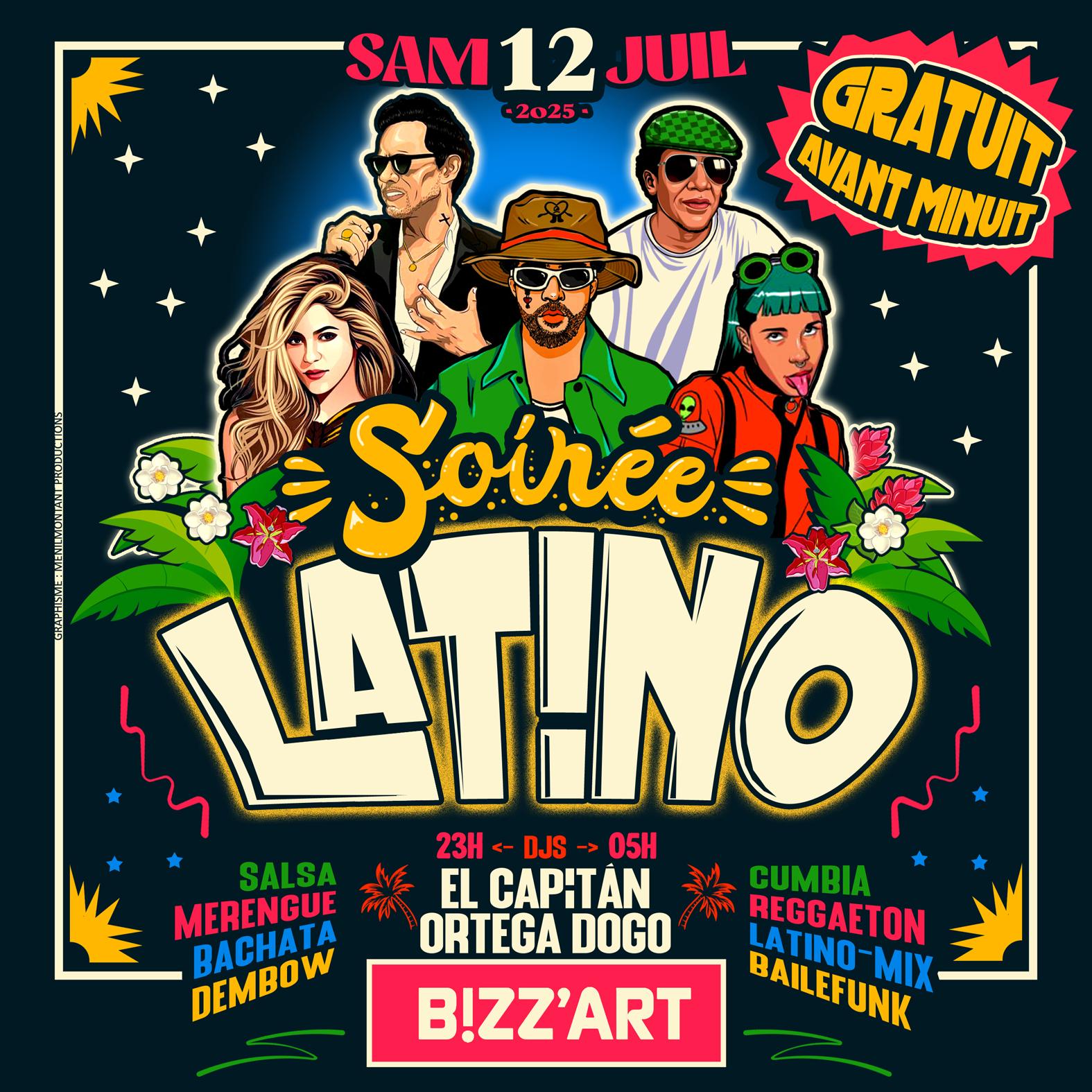 SOiRÉE LATiNO x CANAL ST MARTIN at Bizz'art event poster