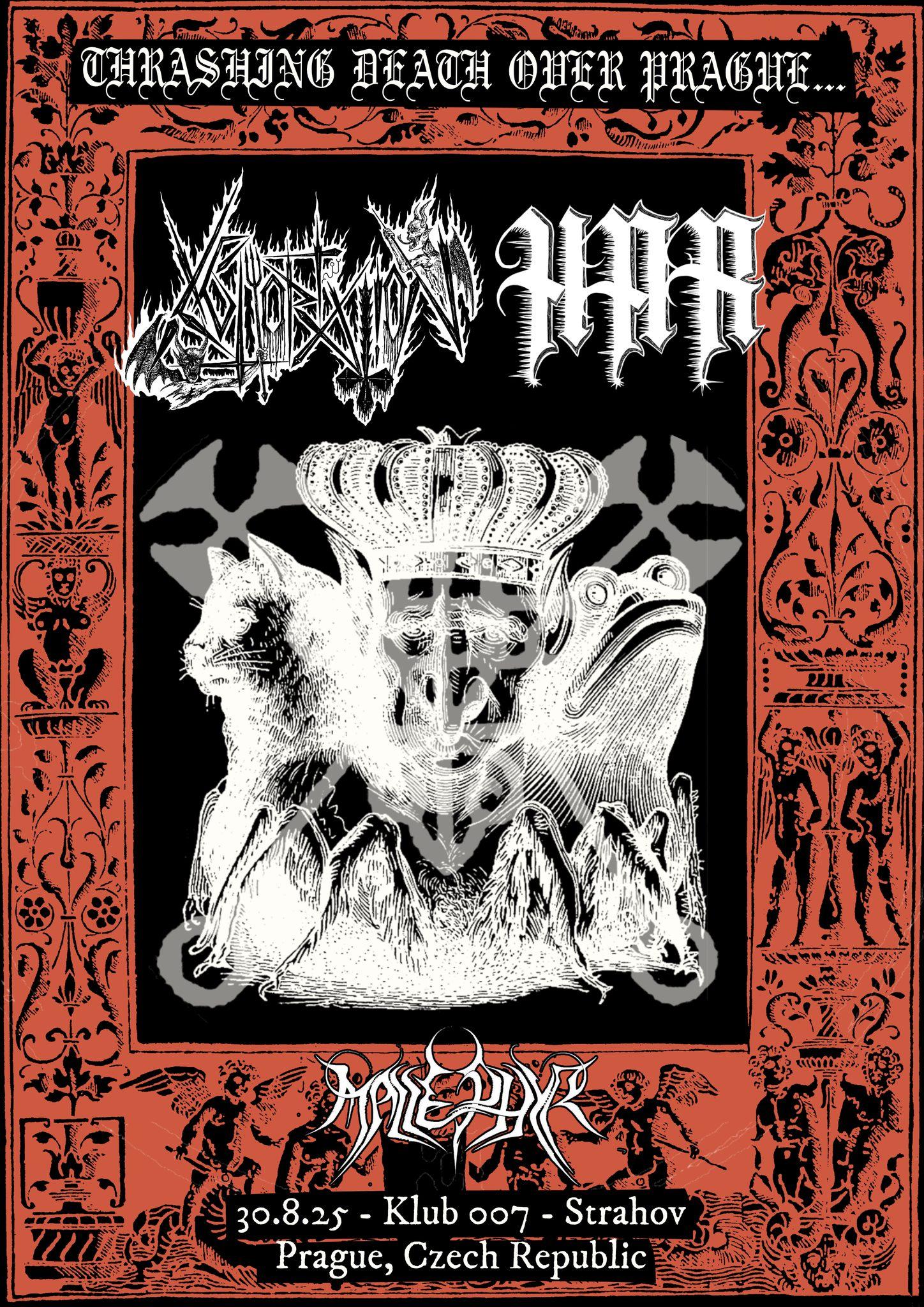 ABHORRATION (no), HAR (de), MALLEPHYR (cz) at klub 007 strahov event poster