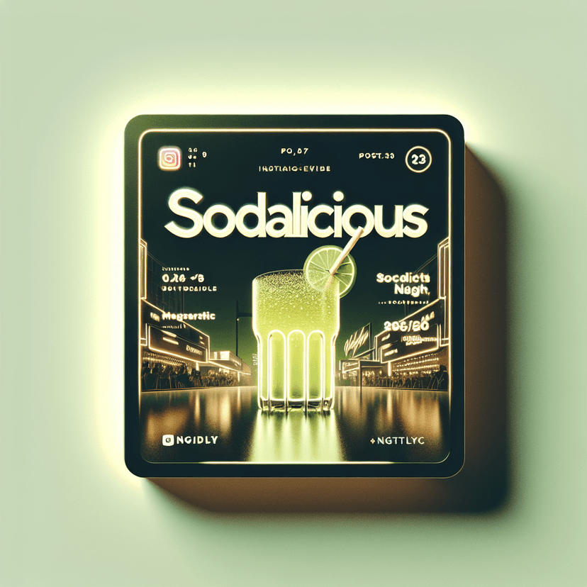 Sodalicious at [object Object] event poster