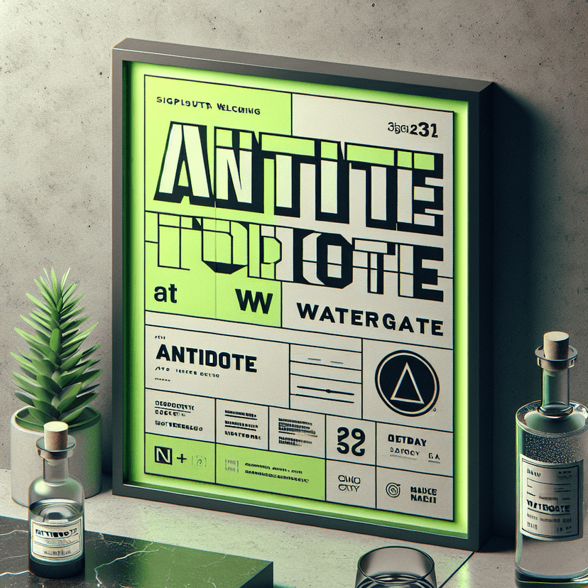 Antidote at [object Object] event poster