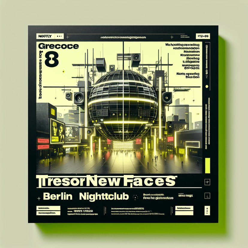 Tresor New Faces hosted by Cecilia Tosh at [object Object] event poster