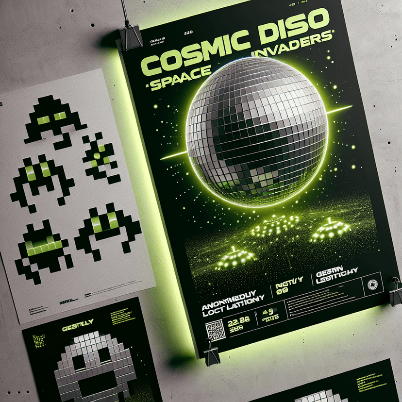 Cosmic Disco - Space Invaders at [object Object] event poster