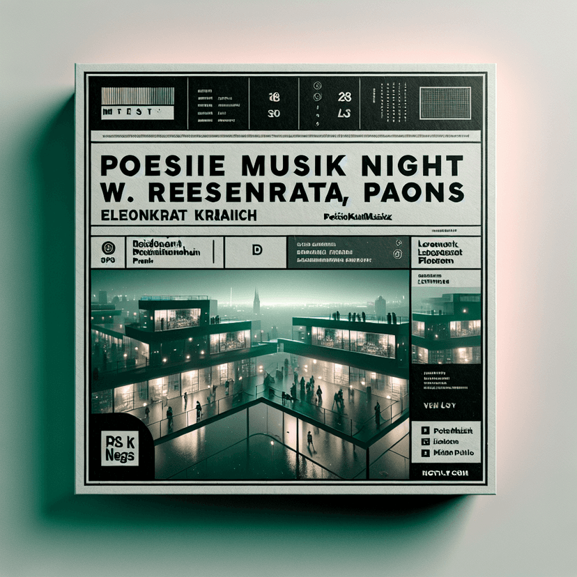 POESIE MUSIK LABEL NIGHT w. Rezident, Eleonora, Paons at [object Object] event poster