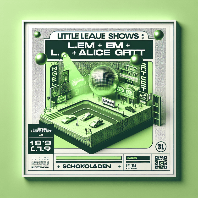 little league shows: LEM + ALICE GIFT at [object Object] event poster