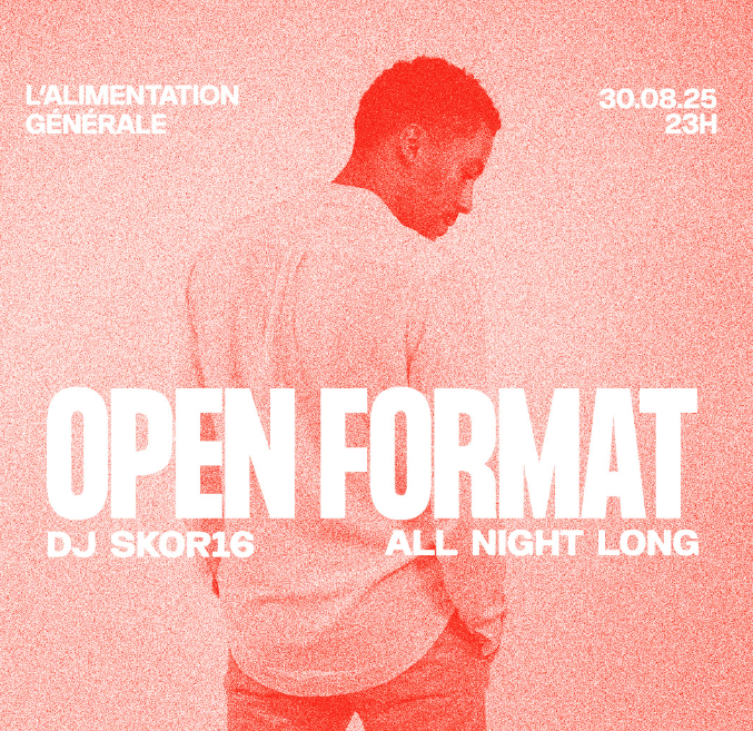 OPEN FORMAT (généraliste) at Alimentation Générale (ALG) event poster