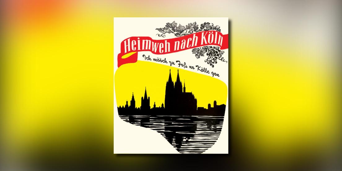 "Ich möch zu Foß noh Kölle jon" at Blue Shell event poster